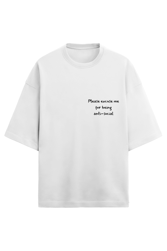 Anti-Social Silhouette Heavy weight Oversized T-shirt