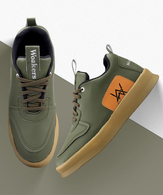 Men's Green Casual Sneakers